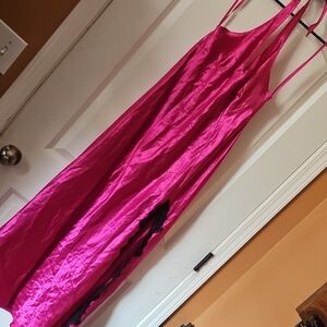 Frederick's of Hollywood Pink with Black Lace